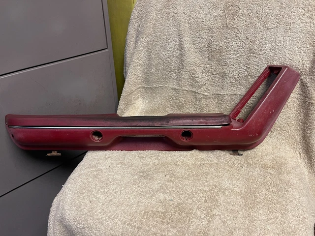 Used Ford 1987-1993 Mustang Dark Red Lh Drivers Side Arm Rest, Door Pull