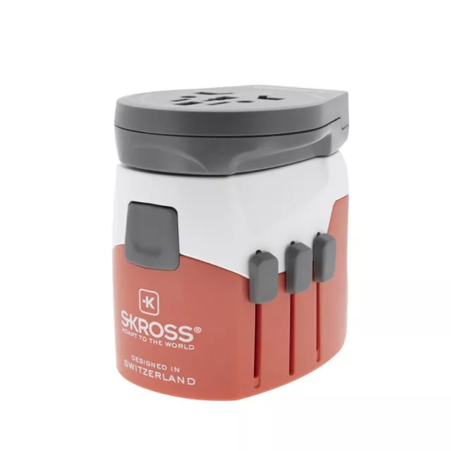 Skross World Travel Adapter USB Pro Light 3 x USB Adapters With Slide