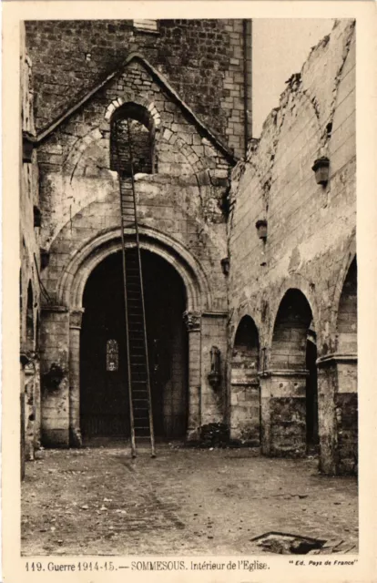 CPA AK Militaire SOMMESOUS - Intérieur de l'Église (362144)