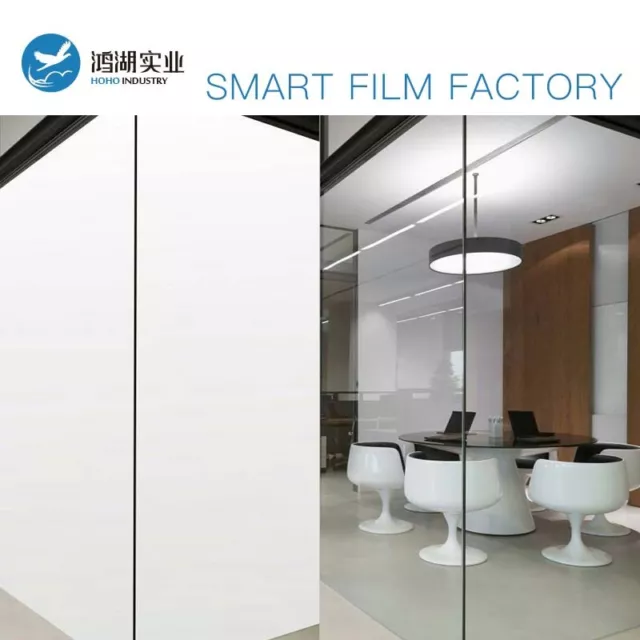 White To Opaque PDLC Smart Window Film Electrochromic Switchable Glass Tint A4