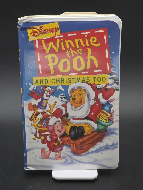 DISNEY’S WINNIE THE Pooh & Christmas Too VHS 1997 Video Tape Clamshell ...