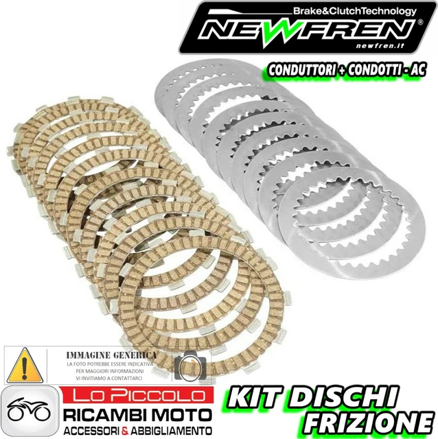 Disque d'embrayage Racing Kevlar Watts Derbi (5 garnis, 4 lisses, 5 ressorts