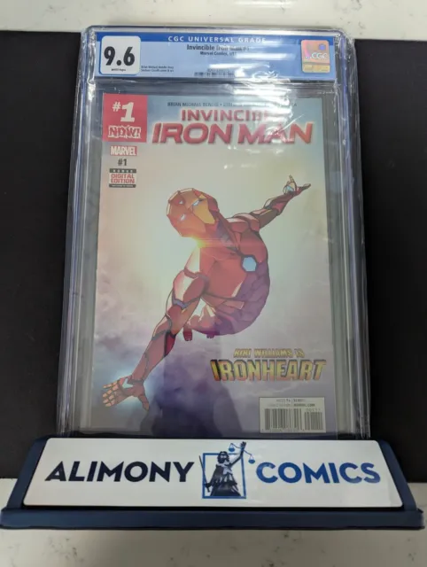 Invincible Iron Man 1 CGC 9.6 2017 Riri Williams- 1st Cover Appearance Ironheart