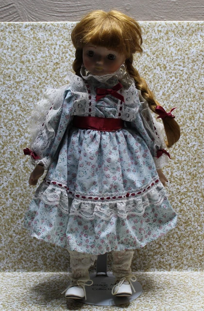 Heritage Mint Limited Country Collection Porcelain Vintage Doll, 1988, 1989, 16"