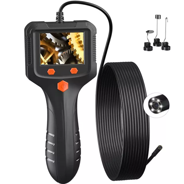 5M Endoskop mit 2.4" LCD 1080P HD Inspektionkamera 8mm Rohrkamera Endoscope IP67