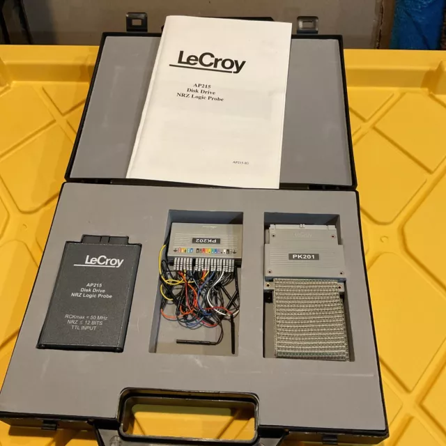 LeCroy AP215 Disk Drive NRZ Logic Probe Compact Testing Equipment W/ Case