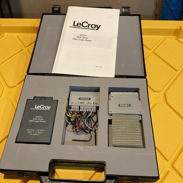 LeCroy AP215 Disk Drive NRZ Logic Probe Compact Testing Equipment W/ Case