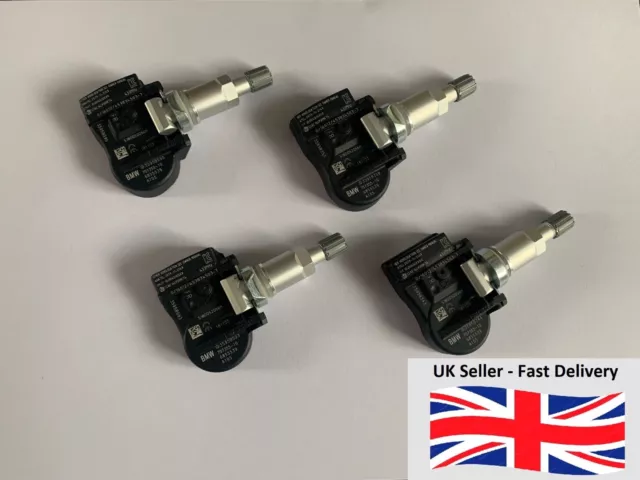 4x BMW Genuine 6855539 TPMS Tyre Pressure Sensors 6856209 6881890 F Series