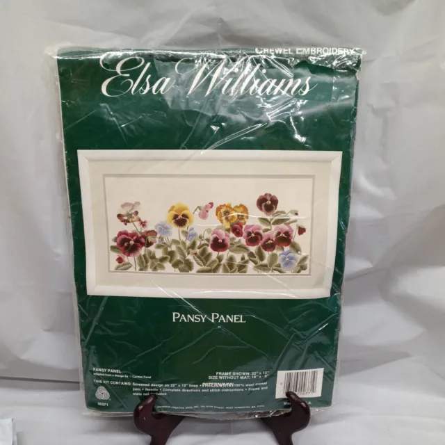 Kit de hilo de lana Paternayan bordado de crealla Elsa Williams PANSY PANEL