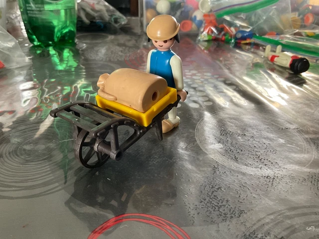 PLAYMOBIL vintage country fermes enfants accessoires charrette set 3713 de 1992
