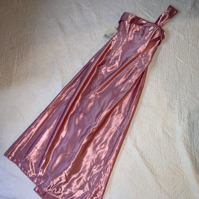 Vintage 90s DRESS size 4? Rose pink satin Jessica McClintock prom gown