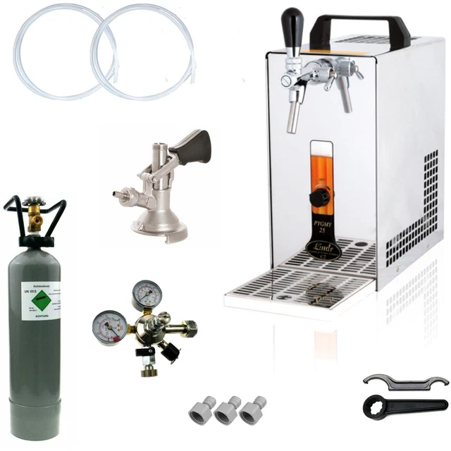 Bierkühler Zapfanlage Bierzapfanlage Zapfgerät Set 35 L/h Durchlaufkühler BieTal