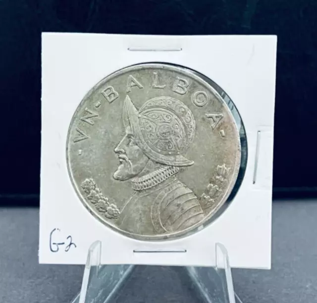 1947 Panama 1 Balboa Silver coin - Beautiful Coin (Lot G2)