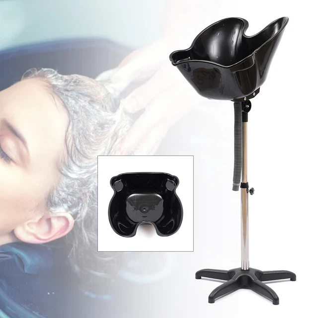 Lavabo posteriore mobile lavandino parrucchiere regolabile in altezza lavaggio capelli NUOVO