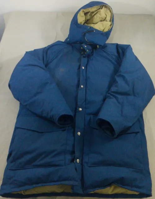VINTAGE WOOLRICH MENS Jacket Blue Extra Large Parka Puffer Downfill ...