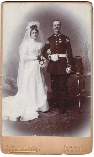 Fotografie E. Sommerkorn, Berlin, Schönhauser Allee 150, Hochzeit, Garde-Musike