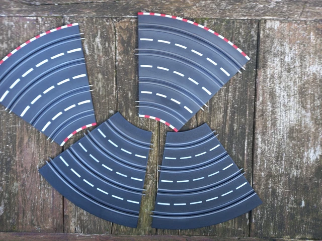 4 rails courbes 4 pistes pour circuit voitures électrique JOUEF/ARTIN/SPEEDTRAX