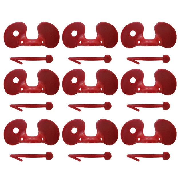Set 100pcs Lunettes Poulet Anti-Pecking - Œillères Coq Faisan Ferme, Accessoire Plastique Pour Améliorer Survie Volaille