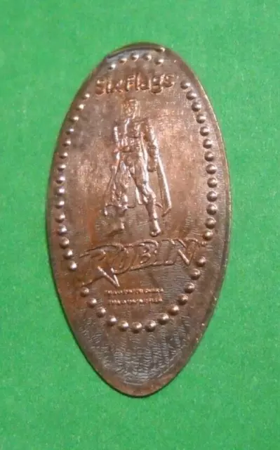 Six Flags Over Texas elongated penny Arlington TX USA cent ROBIN souvenir coin