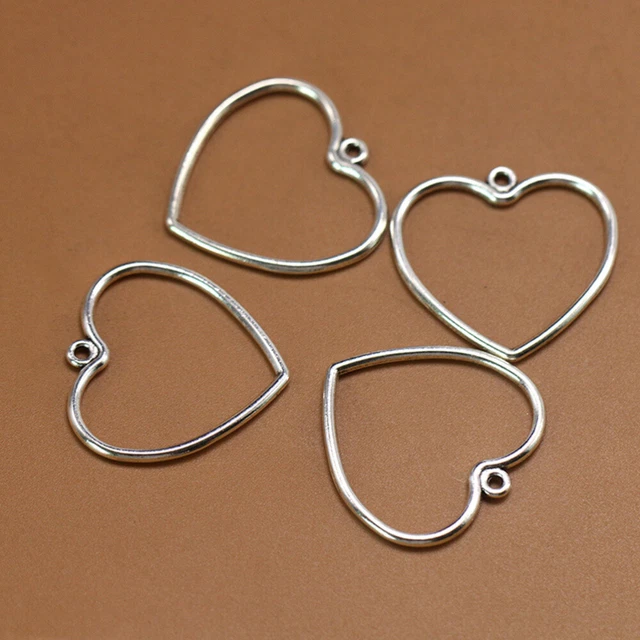 20 pcs  Letters Connector Pendants Love Shape Pendants Diy Charm Pendant Set