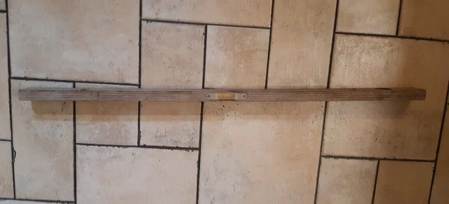 alte Wasserwaage aus Holz, 80 cm, Deko, Dekoration, Dachbodenfund,
