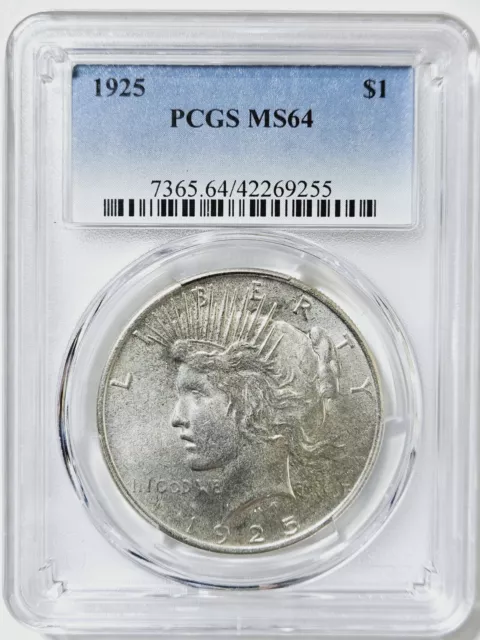 1925 PCGS MS64 VAM 1 Peace Dollar from OBW Roll