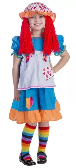 Rainbow Rag Doll Fancy Dress Costume for Girls By Dress up America