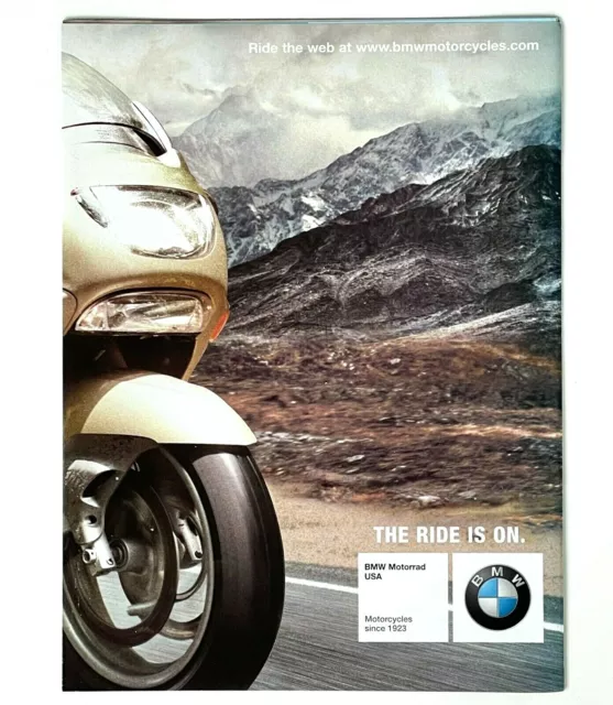 2004 BMW Motorcycle Brochure Full Line Dealer Sales Poster Kakar Rockster Monta