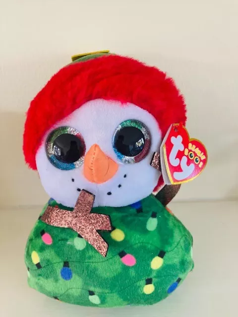 Ty Beanie Boo Garland The Snowman 15Cm Brand New With Tags Christmas 2023 Boos