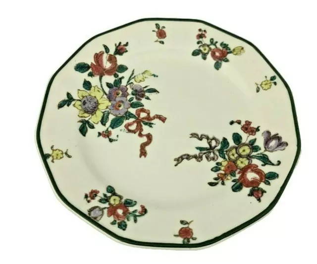 Royal Doulton Old Leeds Sprays - Small Bread & Butter Plate - Green Backstamp