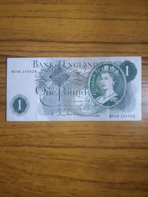 Hollom £1 Replacement Bank Note