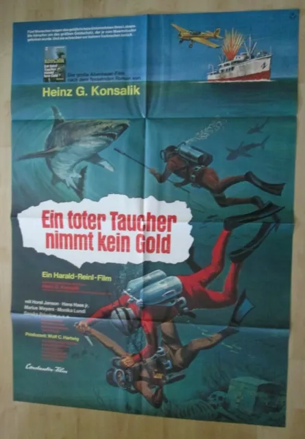 Filmplakat - Ein toter Taucher nimmt kein Gold ( Horst Janson , Monica Lundi )