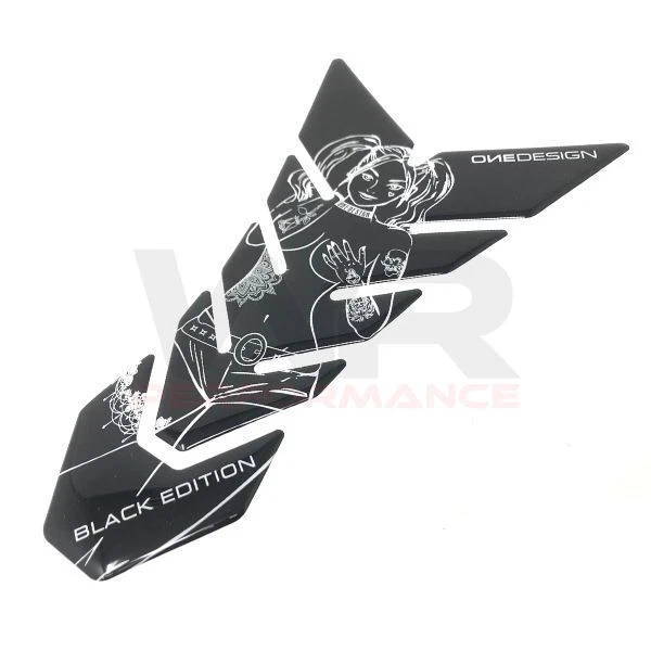 Tank Pad Protector Resin Black for Harley Davidson Dyna Low Rider