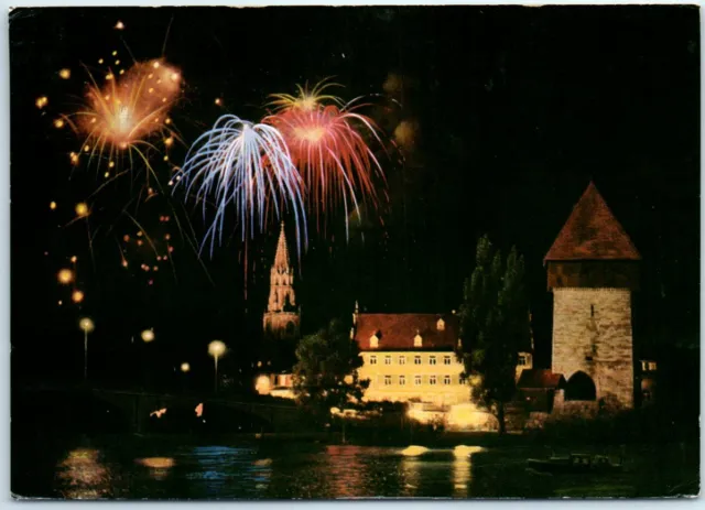 Postcard - Lake Night Festival, (Lake Constance) - Konstanz, Germany