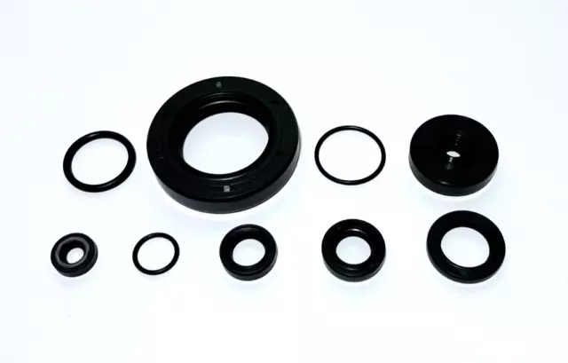 Kawasaki S2 S2A S3 S3A and KH400 Gearbox Oil Seal Set (9 piece Kit) 1972 to 1978