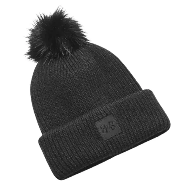 Under Armour Womens UA Halftime Ribbed Pom Beanie