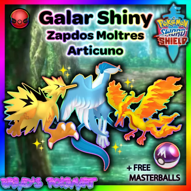 Zapdos Galar - SHINY 6IV POKEMON SCARLET AND VIOLET ✨✨