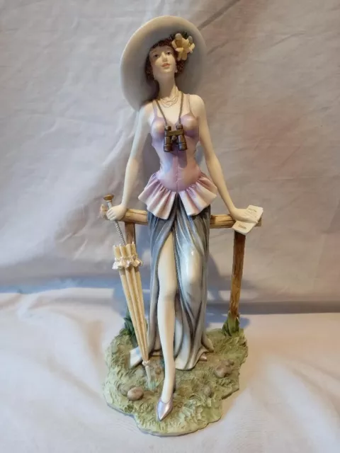 Regency Fine Arts 'A Day At The Races' 2002 Tall Lady Figurine. Nice Condition.