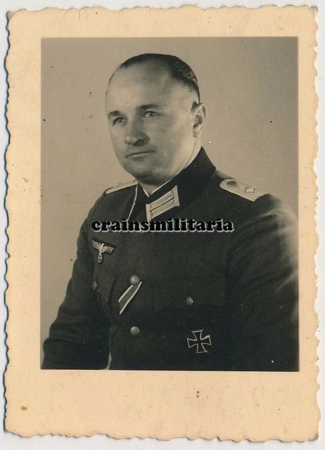 Orig. Foto Portrait Offizier m. EK1 Orden ROSENBERG Oberschlesien Olesno Polen