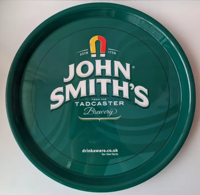 John Smiths Drinks plastic  Serving Pub Bar Tray 14.75"  3x All New