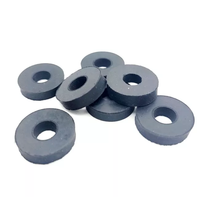 3/8" ID Rubber Flat Washers 1" OD Spacer Gasket Seals 1/4" Thick 3/8 x 1 x 1/4