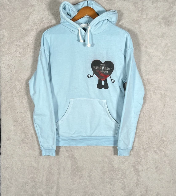 Bad bunny blue hoodie Clearance