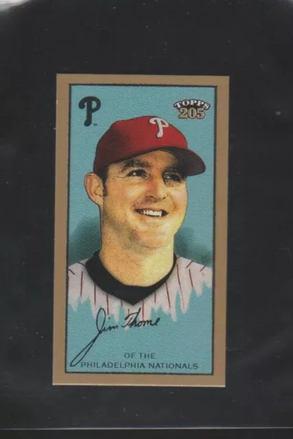 2003 Topps 205 Mini Rare Drum Back Variation #280 Jim Thome Phillies Tough Sp