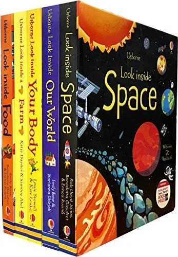 英国の絵本Usborne Look insideシリーズ5冊セット Usborne Look Inside 6 Books Collection Set Look Inside Farm