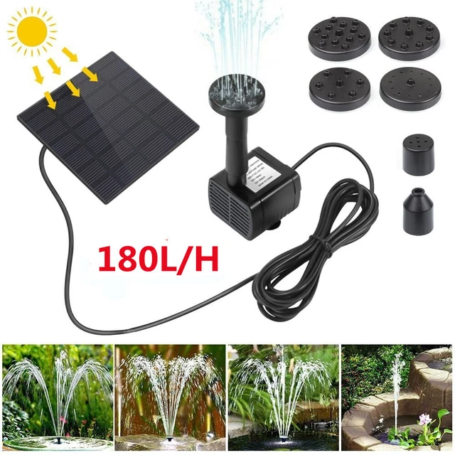 Fuente de energía solar de 1,5 W 7 V bomba de agua sumergible con panel de filtro piscina estanque