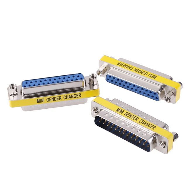 6 Adattatori DB25 Maschio-maschio – Gold Plated Per Connessioni D-SUB