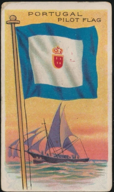 1910-11 ATC Flags of all Nations Tobacco T59 Recruit Portugal Pilot Flag 606