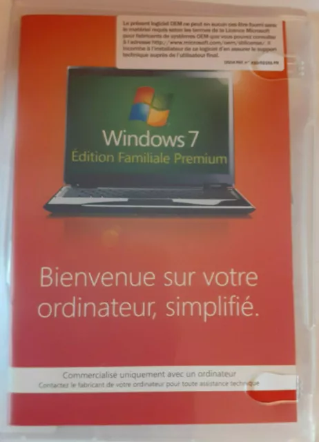 DVD Microsoft Windows 7 Edition Familiale Premium (Français)