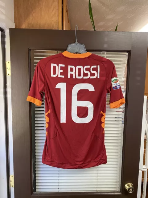 RARE AS ROMA #16 Daniele De Rossi 2012/2013 Football Soccer Jersey Kit KAPPA