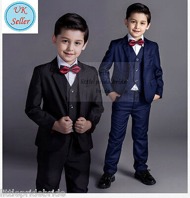 Boys Suits Wedding Page Boy Baby Formal Party , 4 Piece Waistcoat Suit